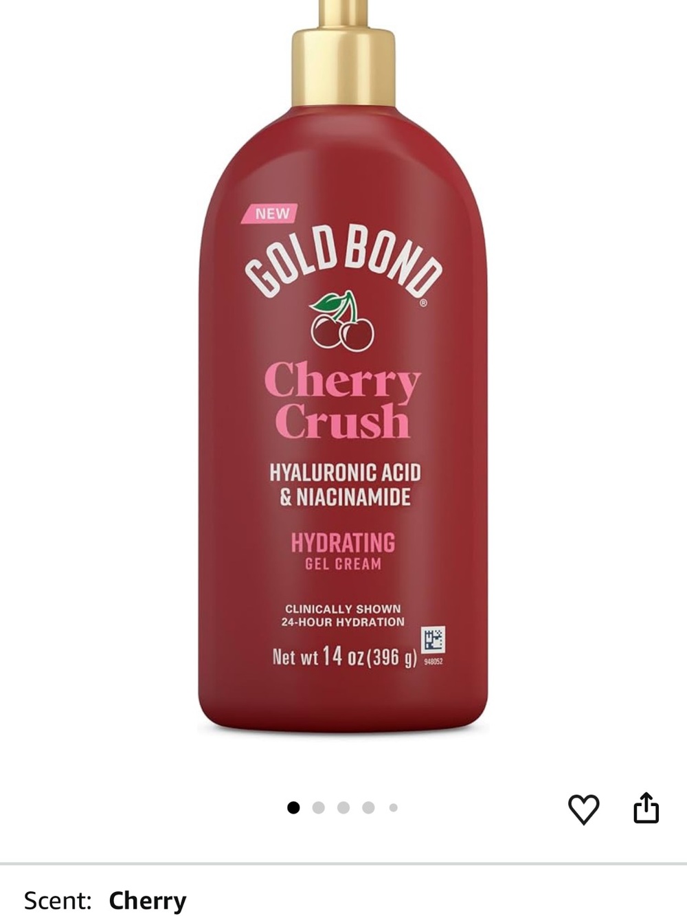 Cherry Crush Hydrating Gel Cream - Cherry (14 oz) new